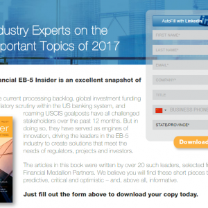 2017年EB-5行业电子书——NES Financial 奖章合作伙伴专业分析行业趋势 ... ...